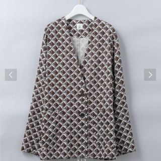 ビューティアンドユースユナイテッドアローズ(BEAUTY&YOUTH UNITED ARROWS)の6(ROKU)＞SQUARE PRINT SHIRT JACKET (テーラードジャケット)