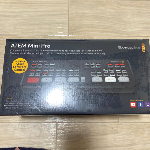 新品未開封・送料無料　Blackmagic Design  ATEM Mini