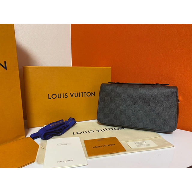 LOUIS VUITTON(ルイヴィトン)のルイヴィトン 長財布 ダミエ グラフィット ジッピー XL N41503 美品 メンズのファッション小物(長財布)の商品写真