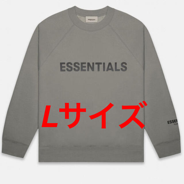 FEAR OF GOD(フィアオブゴッド)のESSENTIALS FOG SWEAT GREY Crewneck Lサイズ メンズのトップス(スウェット)の商品写真