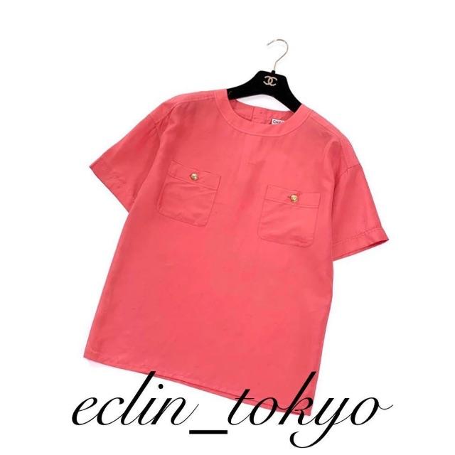 CHANEL 金ボタン シルクシャツ E2297の通販 by eclin_tokyo｜シャネルならラクマ - ヴィンテージ シャネル ココマーク 格安定番