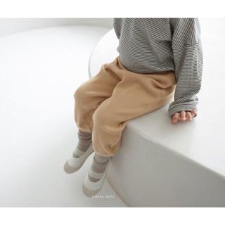 ◆新品/即日発送◆ 韓国子供服 リブジョガーパンツ(100cm)(パンツ/スパッツ)