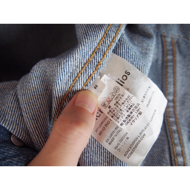 ACNE - Acne Studios◯デニムジャケット◯ノーカラー◯サイズ44の通販