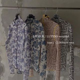 litmus sheer skin tops リトマス　lutens シアー(カットソー(長袖/七分))