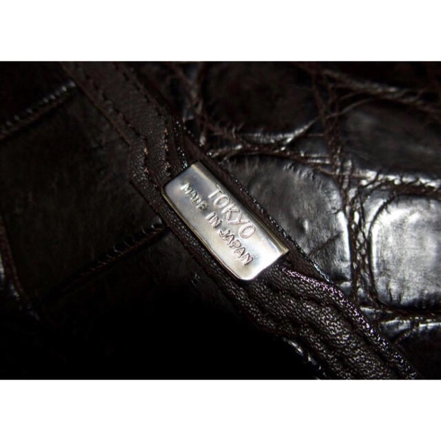 クマパック↯ JRA認定 ハンドトートバッグの通販 by EXEコンシェルジュのSHOP｜ラクマ TOKYO リアルマットクロコダイル ポケット