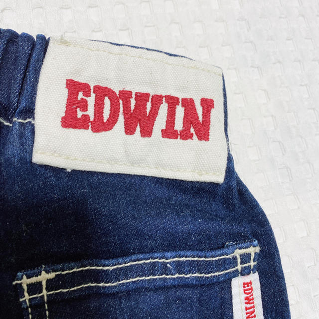 EDWIN(エドウィン)の値下げ❤美品✨EDWIN ハーフデニム 90size キッズ/ベビー/マタニティのキッズ服男の子用(90cm~)(パンツ/スパッツ)の商品写真