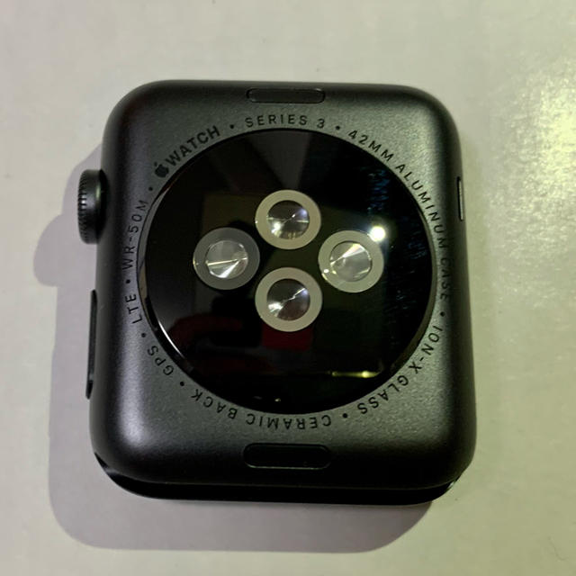 Apple Watch Series 3(セルラーモデル)42mmスペースグレー - 腕時計