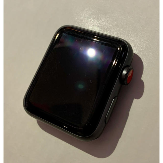 Apple Watch Series 3(セルラーモデル)42mmスペースグレー - 腕時計