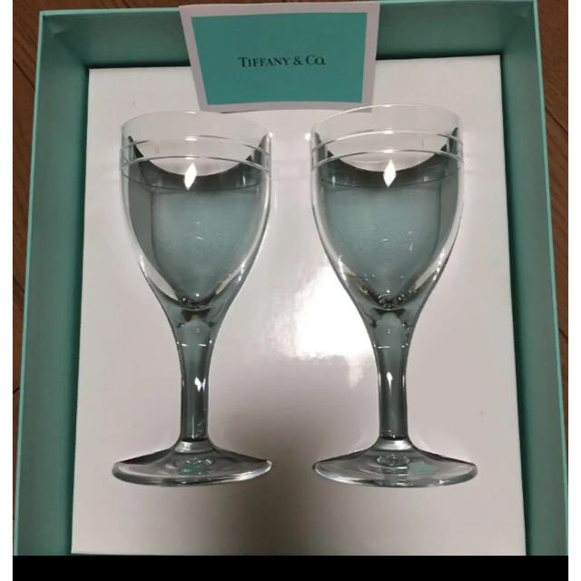 Tiffany & Co.(ティファニー)のティファニー ペア ワイングラス インテリア/住まい/日用品のキッチン/食器(グラス/カップ)の商品写真