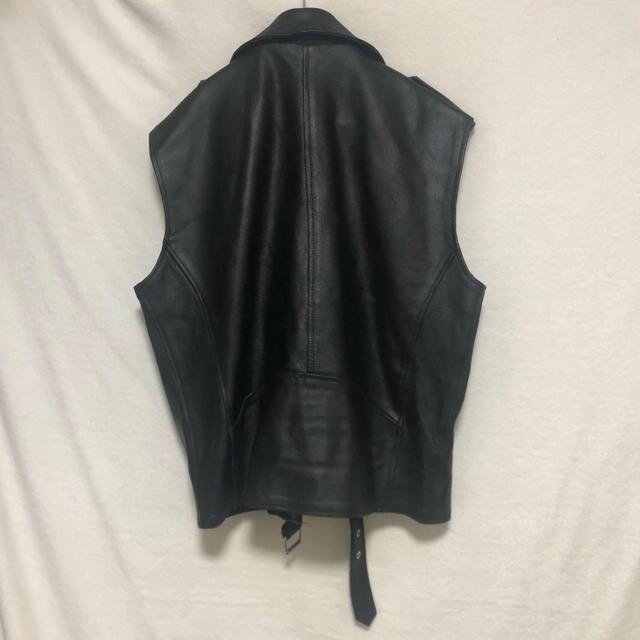 COMME des GARCONS(コムデギャルソン)のvintage ダブルライダース　ベスト　本革 メンズのトップス(ベスト)の商品写真