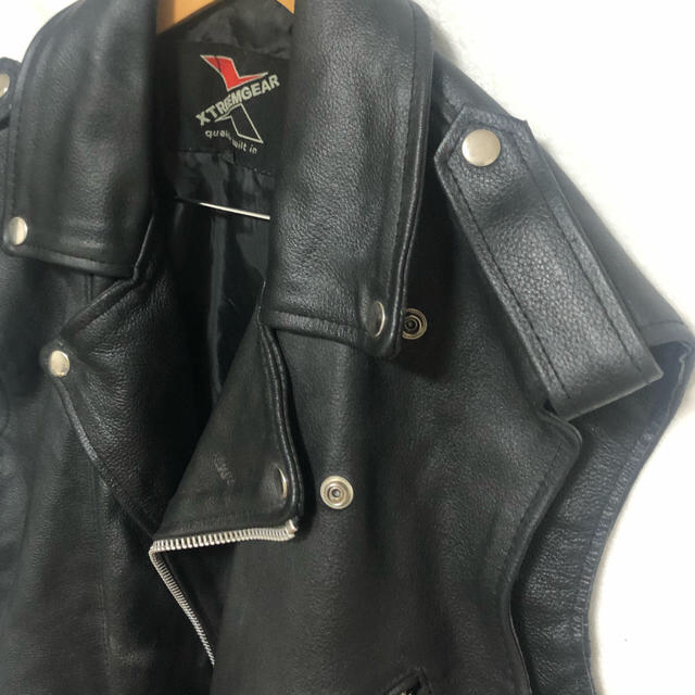 COMME des GARCONS(コムデギャルソン)のvintage ダブルライダース　ベスト　本革 メンズのトップス(ベスト)の商品写真