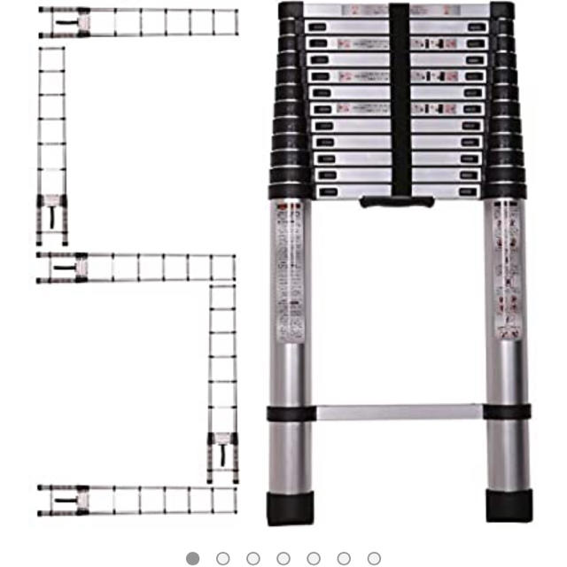 伸縮ハシゴ　5m ほぼ新品未使用のサムネイル