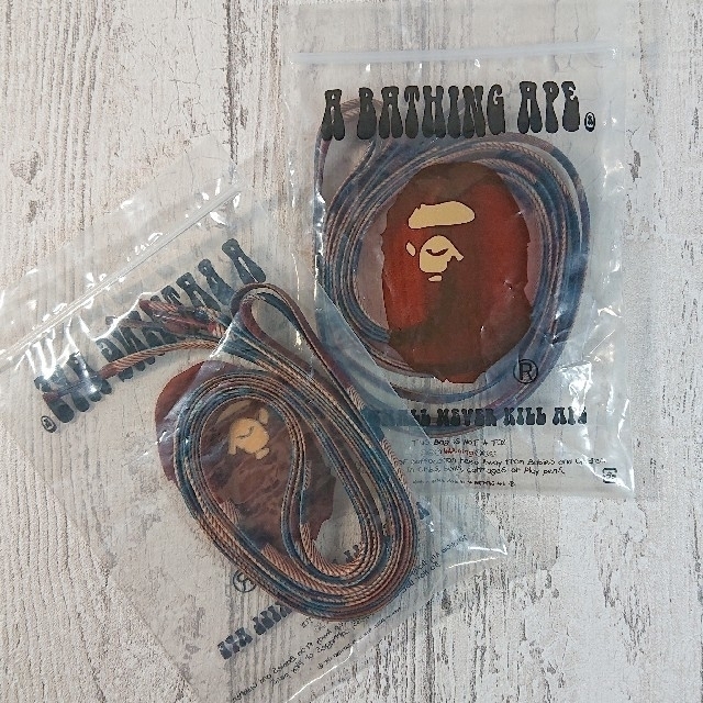 A BATHING APE(アベイシングエイプ)の２足分★靴ひも A BATHING APE メンズの靴/シューズ(その他)の商品写真