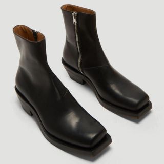 最終値 Rick owens スクエアトゥ ヒールブーツ　size42