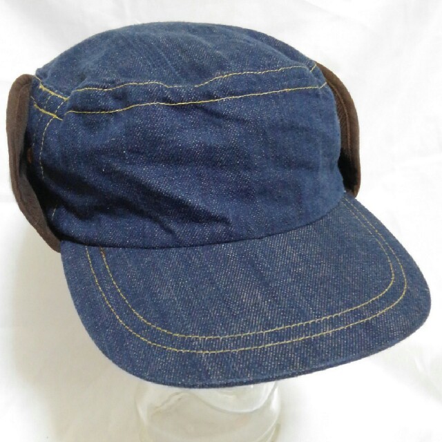 耳当て付き 平天 デニム ワークキャップ 未使用品 CA4LA x0MHj5SNEj, 帽子