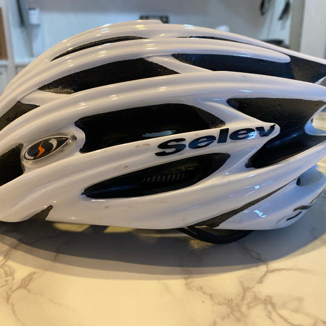 selev バイクヘルメット　＋　ビアンキバイクグローブ 自動車/バイクのバイク(ヘルメット/シールド)の商品写真