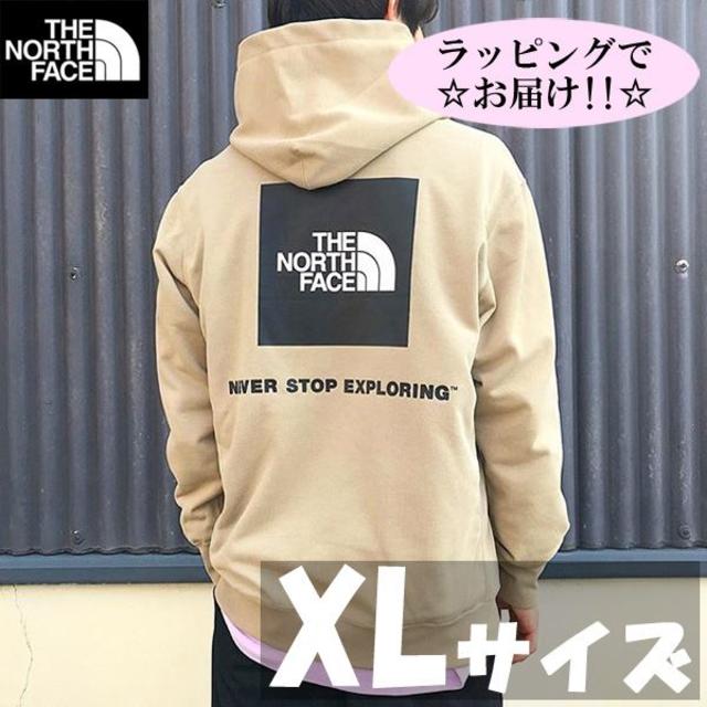 セール☆XLサイズ☆ノースフェイス バック スクエア ロゴ パーカー