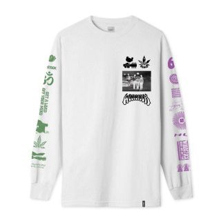 ハフ(HUF)の【HUF】ハフ WOODSTOCK ロングスリーブ Tシャツ ホワイト XXL(Tシャツ/カットソー(七分/長袖))