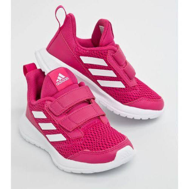 adidas(アディダス)のアディダス　新品　スニーカー　キッズ　23㎝　ピンク キッズ/ベビー/マタニティのキッズ靴/シューズ(15cm~)(スニーカー)の商品写真