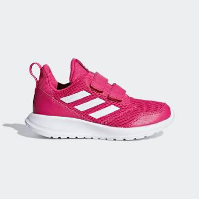 adidas(アディダス)のアディダス　新品　スニーカー　キッズ　23㎝　ピンク キッズ/ベビー/マタニティのキッズ靴/シューズ(15cm~)(スニーカー)の商品写真