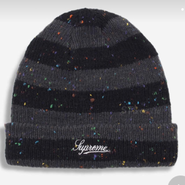 【新品未使用タグ付き】supreme beanie ボーダー ニット帽