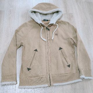 バーバリーブラックレーベル(BURBERRY BLACK LABEL)の美品!!3(L)#キャメル 裏ボアフード フルジップパーカー Burberry (パーカー)