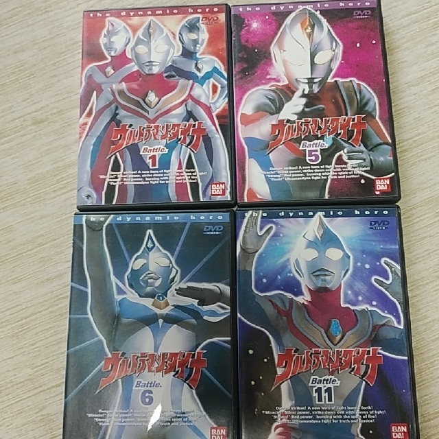 BANDAI(バンダイ)のえく様専用！ウルトラマンダイナ1,5,6,11セット DVD エンタメ/ホビーのDVD/ブルーレイ(キッズ/ファミリー)の商品写真