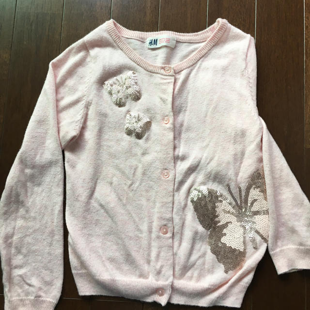 H&M(エイチアンドエム)のH&M 女の子　カーディガン   キッズ/ベビー/マタニティのキッズ服女の子用(90cm~)(カーディガン)の商品写真