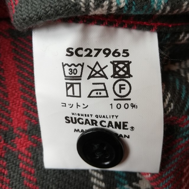Sugar Cane(シュガーケーン)のSUGARCANE/チェックツイルワークシャツ新品/M/定価14080円 メンズのトップス(シャツ)の商品写真