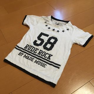 Tシャツ　白　120 男の子(Tシャツ/カットソー)