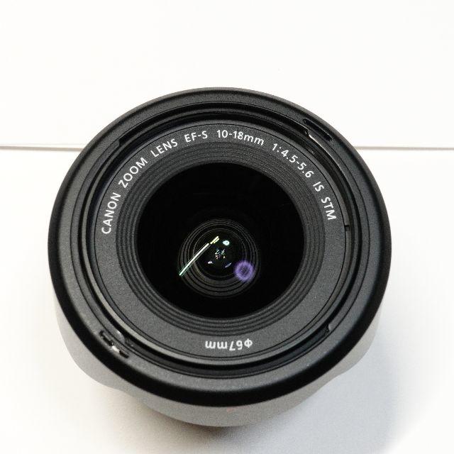 Canon(キヤノン)の★美品★Canon EF-S 10-18mm F4.5-5.6 レンズフード付き スマホ/家電/カメラのカメラ(レンズ(ズーム))の商品写真