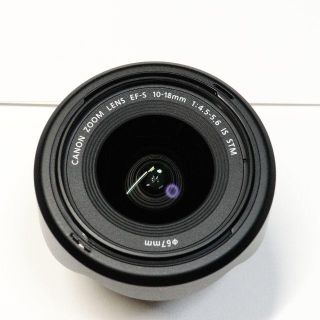 キヤノン(Canon)の★美品★Canon EF-S 10-18mm F4.5-5.6 レンズフード付き(レンズ(ズーム))