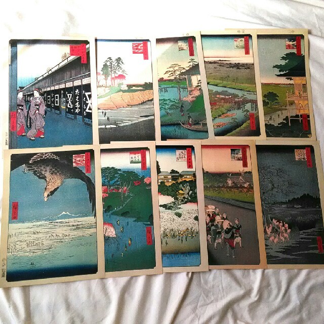 歌川広重 浮世絵 原寸複製額絵 「名所江戸百景」 | フリマアプリ ラクマ