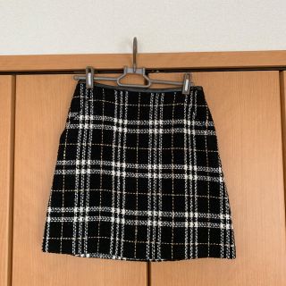 ロペピクニック(Rope' Picnic)の《最終価格》ロペピクニック   ツイードチェック柄スカート(ミニスカート)