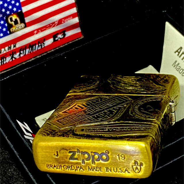 ZIPPO(ジッポー)の⚫︎⚫︎様専用チューニングZippo ⚡️Armor  ハーレーダビッドソン  メンズのファッション小物(タバコグッズ)の商品写真