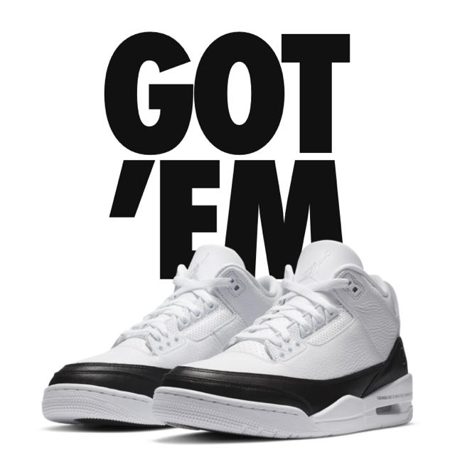 nike jordan3 fragment 26.5