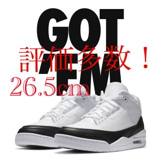 ナイキ(NIKE)のFRAGMENT × NIKE AIR JORDAN 3 WHITE/BLACK(スニーカー)