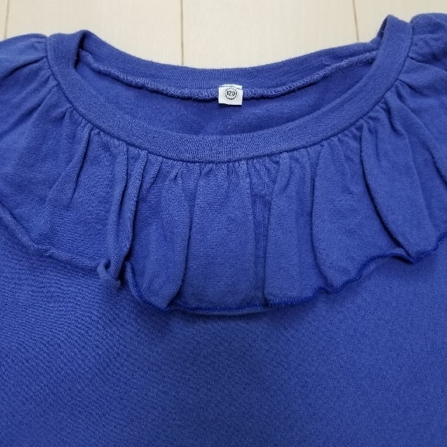 MARKEY'S(マーキーズ)のマーキーズ　襟フリルカットソー　サイズ120 キッズ/ベビー/マタニティのキッズ服女の子用(90cm~)(Tシャツ/カットソー)の商品写真