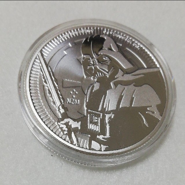 ダースベイダー 銀貨 2019年 銀 1オンス 銀地金 スターウォーズ ニウエ エンタメ/ホビーの美術品/アンティーク(貨幣)の商品写真