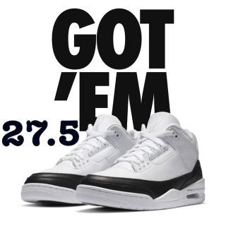 フラグメント(FRAGMENT)のnike  jordan3 fragment 27.5cm(スニーカー)