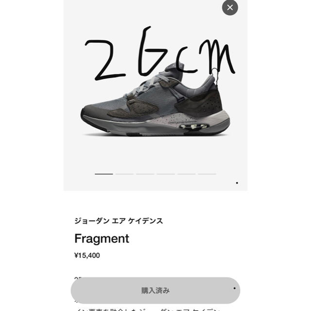 Nike Fragment / JORDAN AIR CADENCE SP
