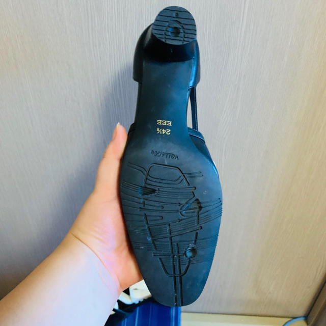 REGAL(リーガル)の黒 パンプス 24.5cm レディースの靴/シューズ(ハイヒール/パンプス)の商品写真