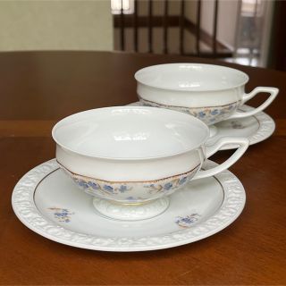 ローゼンタール(Rosenthal)の【レア美品】ローゼンタール★マリア★勿忘草C/S ペア(食器)