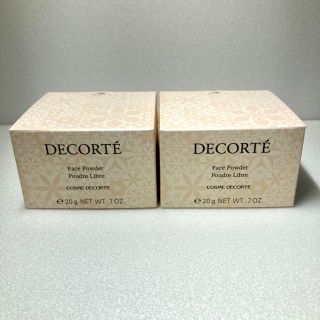 コスメデコルテ(COSME DECORTE)のコスメデコルテ　フェイスパウダー 20g #80 グロウピンク　新品　2個(フェイスパウダー)