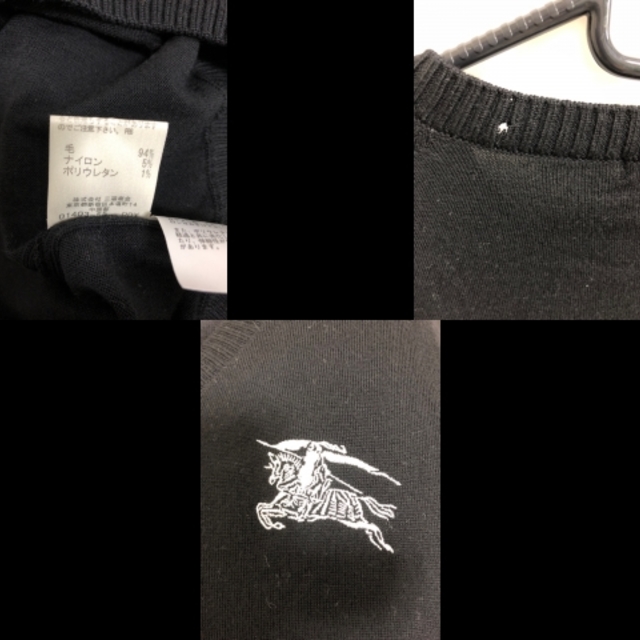 BURBERRY(バーバリー)のバーバリーロンドン 長袖セーター 黒 レディースのトップス(ニット/セーター)の商品写真