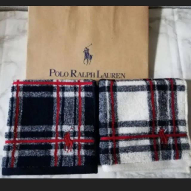 Ralph Lauren(ラルフローレン)の新品　ラルフローレン  タオルハンカチ レディースのファッション小物(ハンカチ)の商品写真