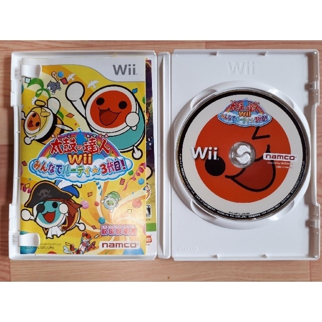 太鼓の達人Wii みんなでパーティ☆3代目！ Wii エンタメ/ホビーのゲームソフト/ゲーム機本体(家庭用ゲームソフト)の商品写真