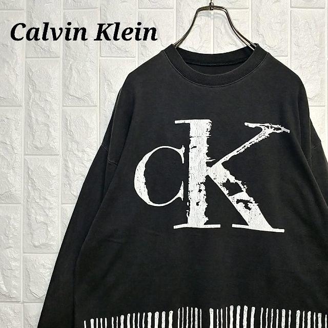 Calvin Klein(カルバンクライン)のカルバンクライン ビッグロゴ ロンT 長袖 90s メンズのトップス(Tシャツ/カットソー(七分/長袖))の商品写真