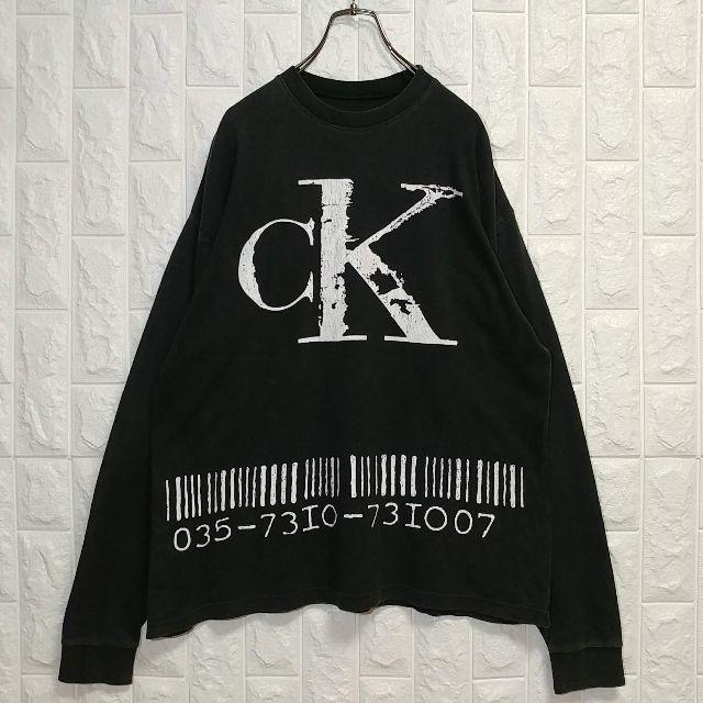 Calvin Klein(カルバンクライン)のカルバンクライン ビッグロゴ ロンT 長袖 90s メンズのトップス(Tシャツ/カットソー(七分/長袖))の商品写真