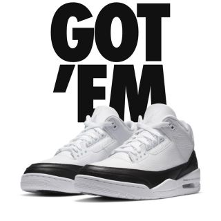 ナイキ(NIKE)のnike jordan3 fragment 26.5(スニーカー)